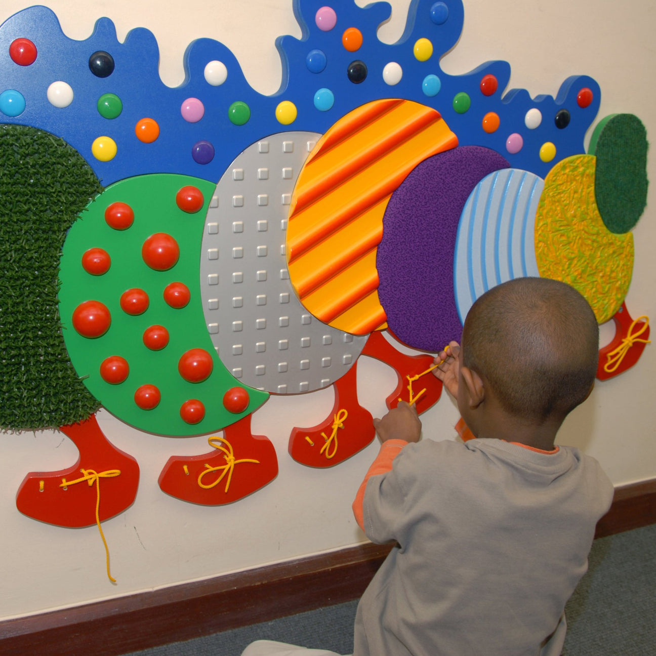 Sensory Wall Very Tactile Caterpillar Mike Ayres Design sensory-wall-very-tactile-caterpillar-mike-ayres-design