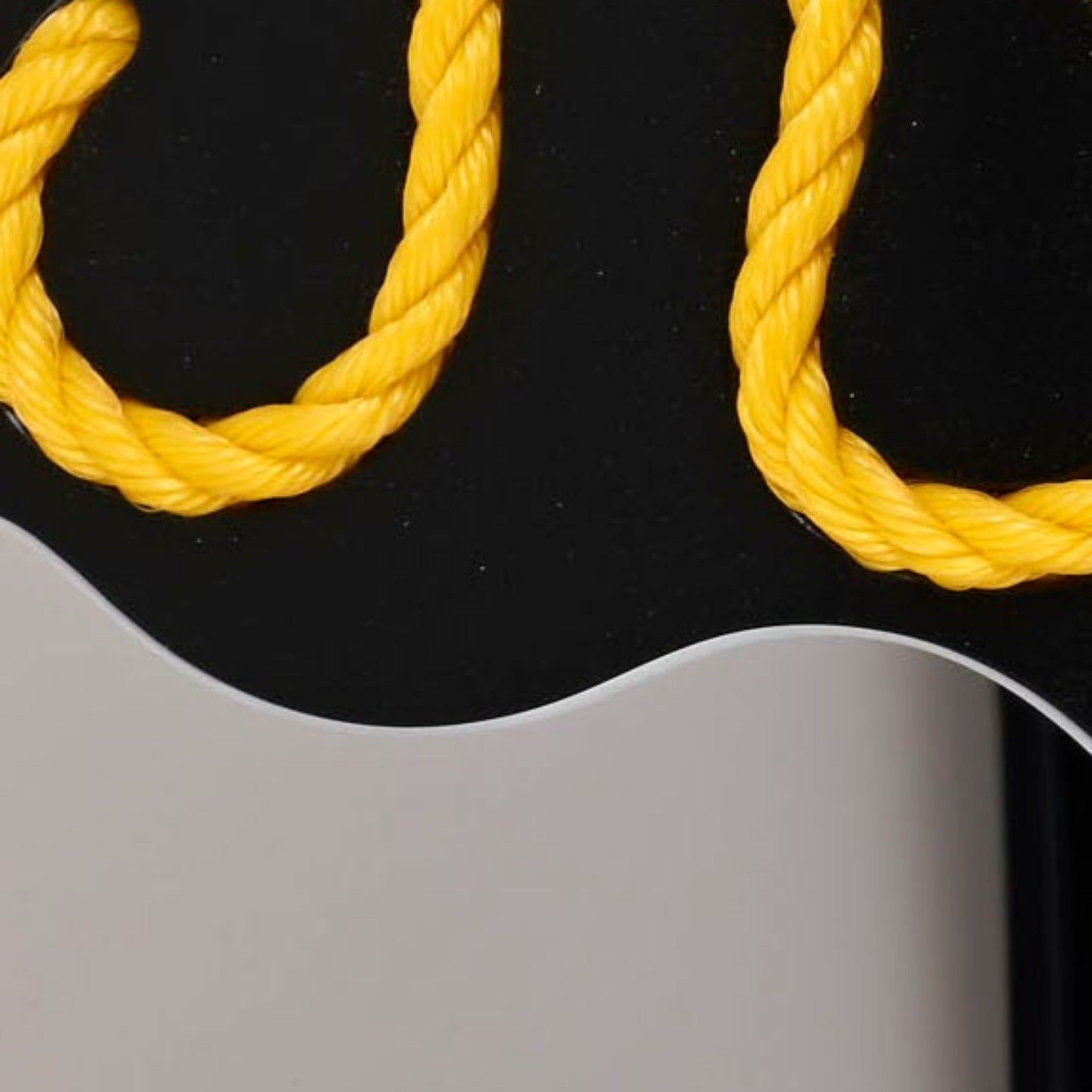 Tactile Wall Tile, Yellow Rope - Mirror - Mike Ayres Design